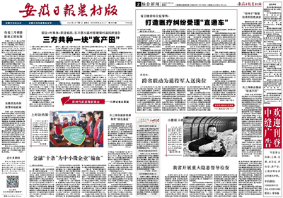 安徽日報農村版